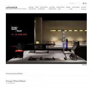 Galerie Downtown, furnitures.